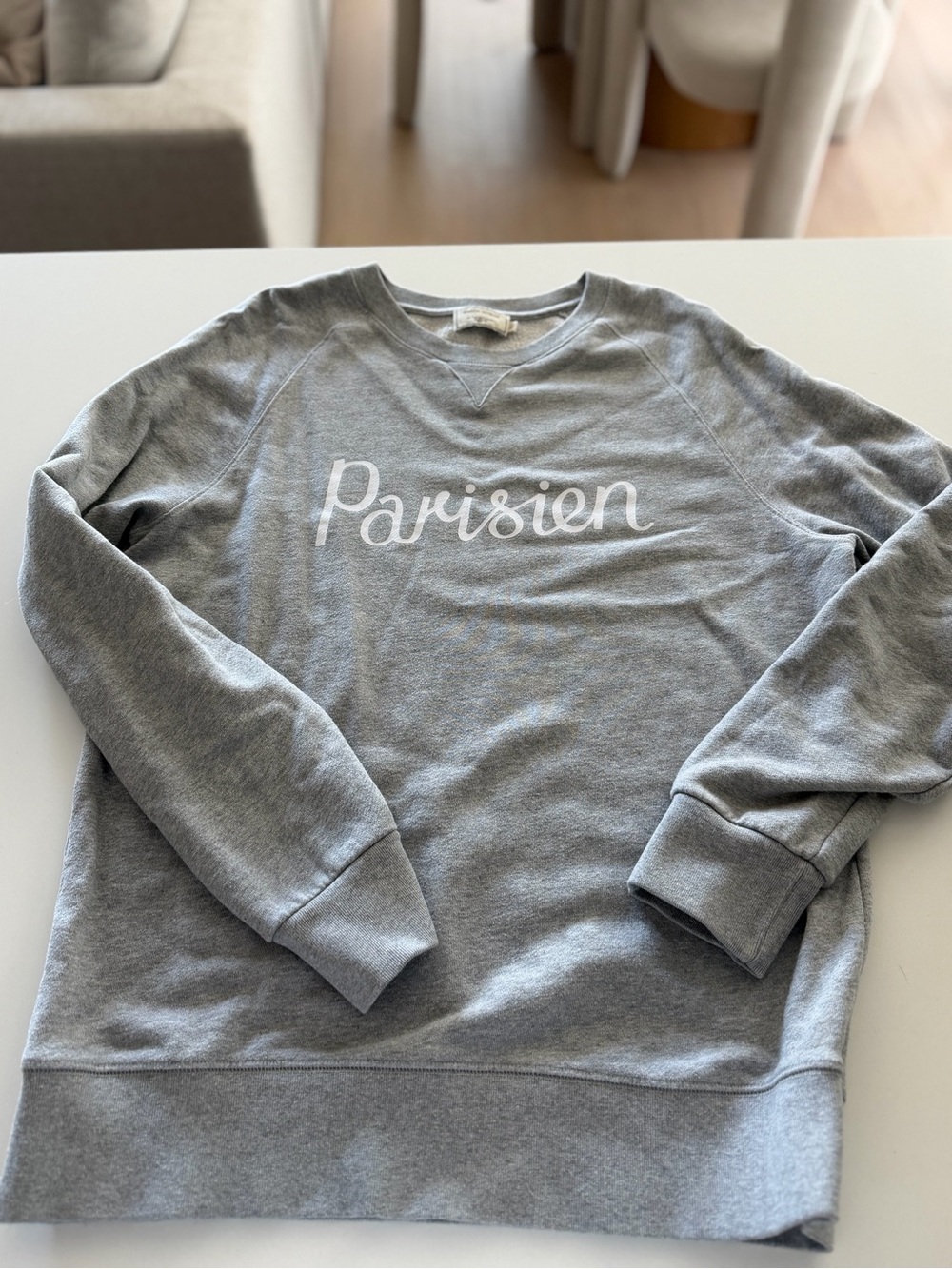 Maison kitsune Grey Crewneck Sweatshirt - Unbranded